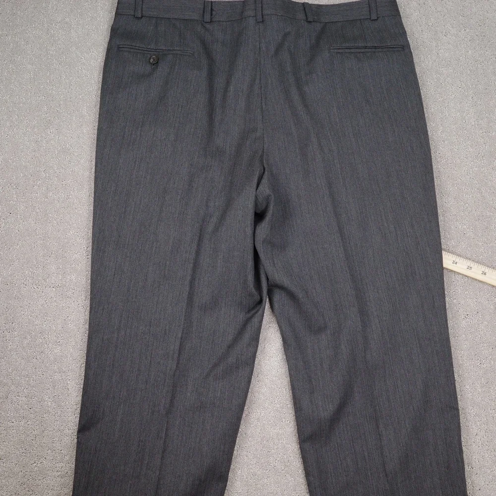 Ralph Ralph Lauren Suit Men 46 40W 26L Charcoal Gray Herringbone Career Wool‎
